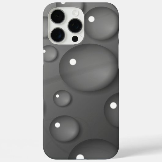 Gray Raindrop Background Case-Mate iPhone Hülle (Rückseite)