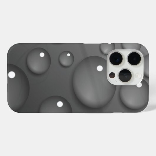 Gray Raindrop Background Case-Mate iPhone Hülle (Rückseite (Horizontal))