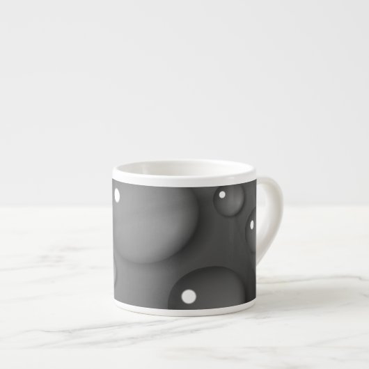 Gray Raindrop Background Espressotasse (Vorderseite Rechts)