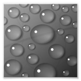 Gray Raindrop Background Fotodruck
