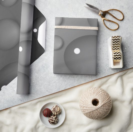 Gray Raindrop Background Geschenkpapier (Kunsthandwerk)