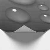 Gray Raindrop Background Geschenkpapier (Ecke)