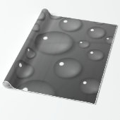 Gray Raindrop Background Geschenkpapier (Ungerollt)