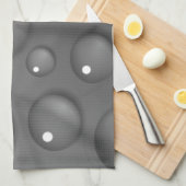 Gray Raindrop Background Geschirrtuch (Viertel Falte)