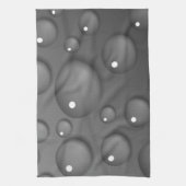 Gray Raindrop Background Geschirrtuch (Vertikal)