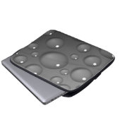 Gray Raindrop Background Laptopschutzhülle (Vorne Knopf)