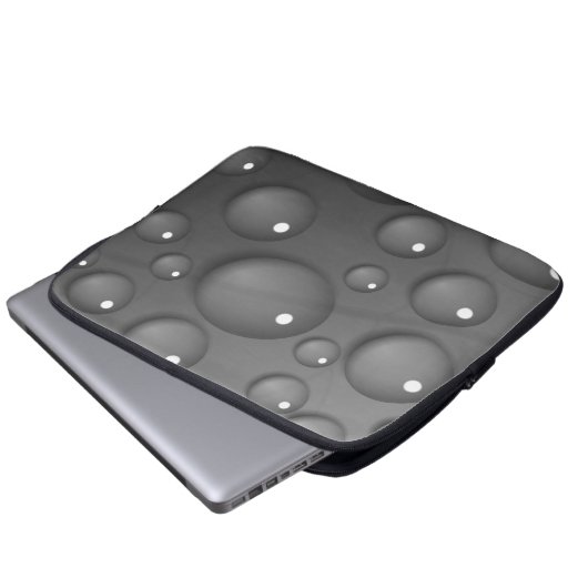 Gray Raindrop Background Laptopschutzhülle (Vorne Knopf)