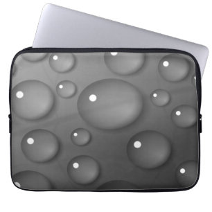Gray Raindrop Background Laptopschutzhülle