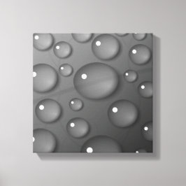 Gray Raindrop Background Leinwanddruck