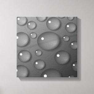 Gray Raindrop Background Leinwanddruck
