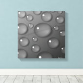 Gray Raindrop Background Leinwanddruck (Insitu (Holzboden))