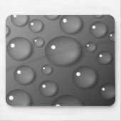 Gray Raindrop Background Mousepad (Vorne)