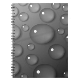 Gray Raindrop Background Notizblock