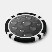 Gray Raindrop Background Pokerchips (Einzeln)