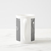 Gray Raindrop Background Porzellantasse (Rückseite)