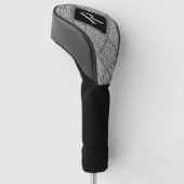 GRAY RAUTE STRICK Golf Driver Cover + Initial II Headcover (angewinkelt)