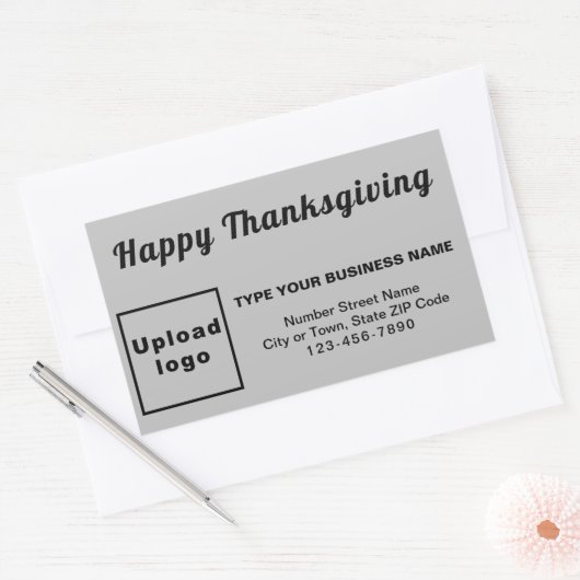 Gray Rectangle Aufkleber für Erntedank (Umschlag)