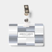 Gray Rectangle Ausweis (Rückseite mit Clip)