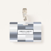 Gray Rectangle Ausweis (Rückseite mit Klammer)