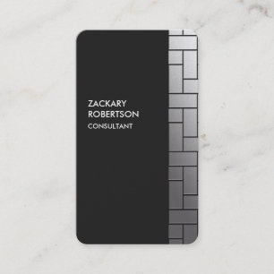 Gray Rectangle Creative Elegante Visitenkarte