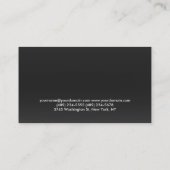 Gray Red Personal Trainer Sport Fitness Visitenkarte (Rückseite)