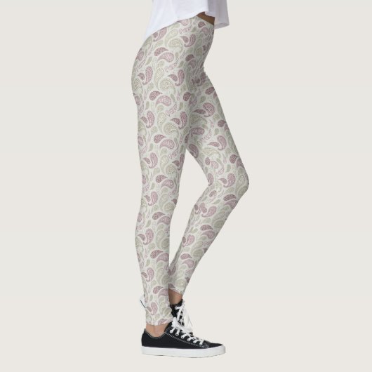 Gray-Redwood Paisley Pattern Leggings (Rechts)