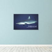 Gray Reef Shark in Yap Micronesia Leinwanddruck (Insitu (Holzboden))