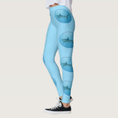 Gray Reefshark, Yap Island - fotografisches Design Leggings (Links)