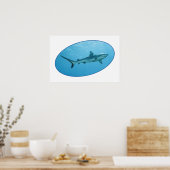 Gray Reefshark, Yap Island - fotografisches Design Poster (Küche)