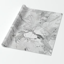Gray Regal Stone Vein Marmor Texture Wrapping Papa Geschenkpapier