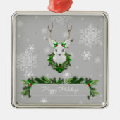 Gray Rentier Keramik Ornament Aus Metall (Vorne)