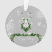 Gray Rentier Ornament (Vorderseite)