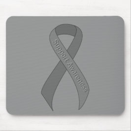 Gray Ribbon Support Awareness Mousepad