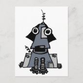 Gray Robot Dog Postkarte (Vorderseite)