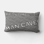 Gray Rock Mancave Den Decorative Throw Kissen (Rückseite)
