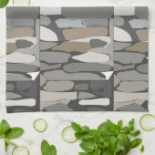 Gray Rock Stone Geschirrtuch (Gefaltet)