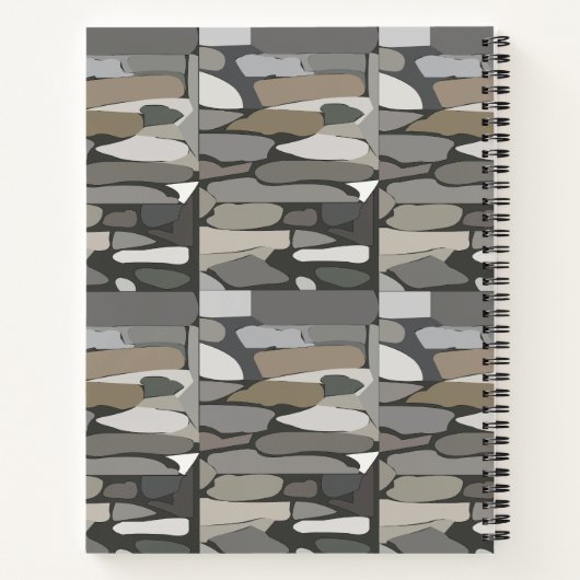 Gray Rock Stone Notizblock (Rückseite)