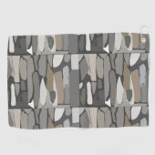 Gray Rock Stone Pattern Golfhandtuch (Horizontal)