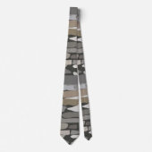 Gray Rock Stone Pattern Krawatte (Vorderseite)