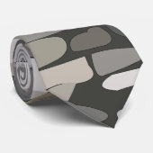 Gray Rock Stone Pattern Krawatte (Gerollt)