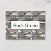 Gray Rock Stone Pattern Visitenkarte (Vorderseite)