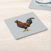 Gray Rooster Untersetzer (angewinkelt)