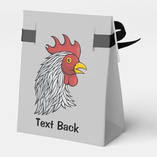 Gray Rooster's Head Geschenkschachtel (Rückseite)