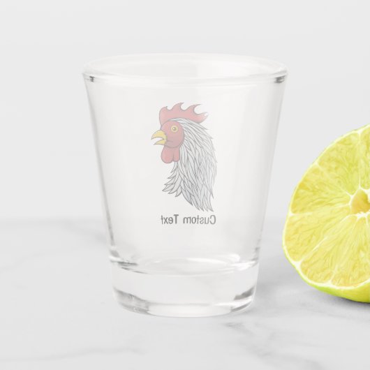 Gray Rooster's Head Schnapsglas (Rückseite)