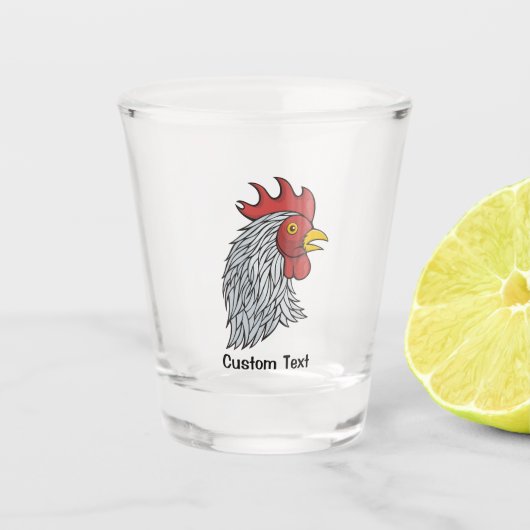 Gray Rooster's Head Schnapsglas (Vorderseite)