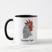 Gray Rooster's Head Tasse (Links)