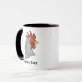Gray Rooster's Head Tasse (Vorderseite Links)