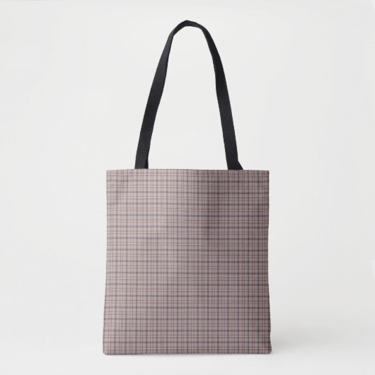 Gray Rose Plaid Classic Pattern Tasche (Vorderseite)