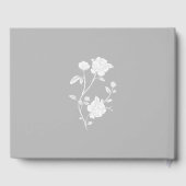 Gray Rose Wedding Guest Book Gästebuch (Rückseite)