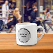 Gray Round Business Brand auf Espresso Tasse